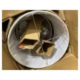 JONATHAN Y Bella Glass Triple-Sphere Transitional 27-in Clear/Chrome LED Rotary socket Table Lamp with Linen Shade 2 -Set