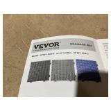 VEVOR Interlocking Tile 50PCS Gray, Drainage Tiles 12" x 12" Splicing, Soft PVC Interlocking Drainage Floor Tiles, Non-Slip Drainage Holes for Restroom, Bathroom, Kitchen, Pool, Wet Areas