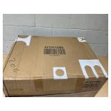 Costway Upholstered Rocking Chair with Pillow and Rubber Wood Frame