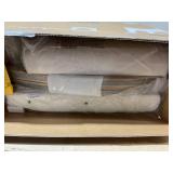 Costway Upholstered Rocking Chair with Pillow and Rubber Wood Frame