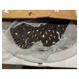 Costway Round Outdoor Dining Table 36-in W x 36-in L with Umbrella Hole