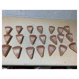 LOT OF 21 THRESHOLD UNSCENTED Apple Pie Slice Wax Figural Candles