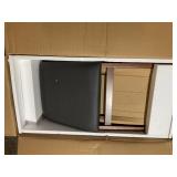 SlickBlue Set of 2 Foldable Upholstered Kitchen Chairs with Padded Seat Brown (Minor Transit Damage)