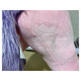 Power Pony Hoverboard Powered Riding Unicorn (Princess-Pink) | Soft Plush Wheeled Ride-On Toy for Kids Age 4+ (Slightly Dirty. No Charger)