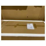 GOFLAME 48 Computer Desk with Hutch, Vintage Home Office Desk with Storage Drawers & Shelves, Space Saving Laptop PC Table, Wooden Study Writing Workstation, White