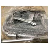 Medline Knockdown Shower Chair With Arms Aluminum Gray 1Ct