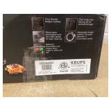 KRUPS 4-Slice Belgian Waffle Maker: Stainless Steel, 5 Browning Levels, Audible Ready Beep, Removable Plates, 1200W, Silver/Black, Large Waffle Maker Family Size, Great for Family Breakfasts