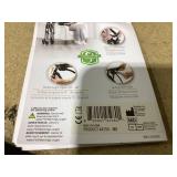 Stander Space Saver Rollator, Lightweight 4-Wheel Folding Walker with Seat and Brakes in Matte Black