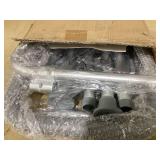 Medline Knockdown Shower Chair With Arms Aluminum Gray 1Ct