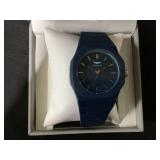 Gianello Mens Metropolitan 40 Polycarbonate Link Watch Navy