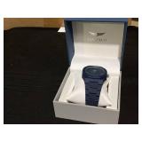 Gianello Mens Metropolitan 40 Polycarbonate Link Watch Navy