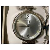 Laura Ashley Womens Watch set Silver 5pc (Has A Bit Of Glue Around Diamond)