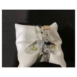 Laura Ashley Womens Watch set Silver 5pc (Has A Bit Of Glue Around Diamond)