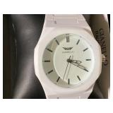 Gianello Mens Metropolitan 40 Polycarbonate Link Watch White