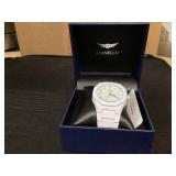 Gianello Mens Metropolitan 40 Polycarbonate Link Watch White