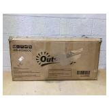 Outsunny Hammock Camping Chair Set of 2, Adjustable Back Folding Swinging Hammock Chair with Cup Holder, Padded Seat, Dark Gray