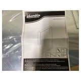 kleankin Wall Mounted Bathroom Medicine Cabinet with Hinged Door Storage Shelves for Living Room and Laundry Room Silver 21.25" x 5" x 23.5"