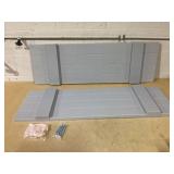 HOMCOM Convertible Floor Sofa Chair, Folding Couch Bed, Guest Chaise Lounge with 2 Pillows, Adjustable Backrest and Headrest, 40.25" L, Light Gray