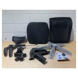 HOMCOM Mesh Office Chair, Ergonomic Desk Chair with Flip-up Armrest, Rotatable Headrest, Adjustable Lumbar Support, Black