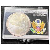 1997 AMERICAN SILVER EAGLE 1 TROY OZ .999 FINE SILVER IN CASE