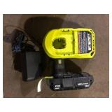 RYOBI ONE+ 18V Lithium-Ion 2.0 Ah Compact Battery and Charger Starter Kit  Customer Returns See Pictures