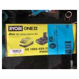 RYOBI ONE+ 18V Lithium-Ion 2.0 Ah Compact Battery and Charger Starter Kit  Customer Returns See Pictures