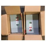 Lot of ABB 60 Amp 240-Volt Fusible Outdoor General-Duty Safety Switch (TG3222R) Customer Returns See Pictures