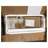 Newport 47.25 in. Rectangle Wood MDF 1 Drawer Writing Desk by Convenience Concepts   Customer Returns See Pictures