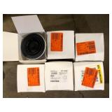 Lot of  Elkay Polymer Drain Fitting for 3-1/2 in. Sink Drain Opening in Black    Customer Returns See Pictures
