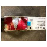 Home Accents Holiday 7.5 ft. Alta Fraser Fir Flocked LED Pre-Lit Christmas Tree T9 Customer Returns See Pictures