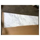 Hampton Bay 8 ft Straight Laminate Countertop Kit Included in Gloss Calcutta Marble    Customer Returns See Pictures