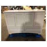 White Bathroom Vanity Customer Returns See Pictures