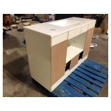 White Bathroom Vanity Customer Returns See Pictures