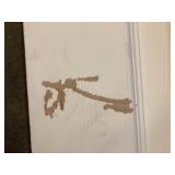 JELD-WEN 30 in. x 80 in. 6 Panel Colonist Primed Textured Molded Composite Interior Door Slab Damaged Customer Returns See Pictures