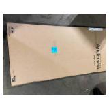 Andersen 70-1/2 in. x 79-1/2 in. 200 Series Black Left-Hand Perma-Shield Gliding Patio Door with Black Interior, Fixed Panel  Customer Returns See Pictures