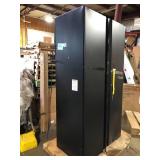 36 in. W x 81 in. H x 24 in. D 20-Gauge  Freestanding Garage Storage Cabinet damaged on Top see pictures