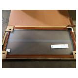 Andersen 70-1/2 in. x 79-1/2 in. 200 Series Black Left-Hand Perma-Shield Sliding Patio Door with Black Interior custyomer return see pictures