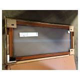 Andersen 70-1/2 in. x 79-1/2 in. 200 Series Black Left-Hand Perma-Shield Sliding Patio Door with Black Interior custyomer return see pictures