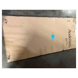 Andersen 70-1/2 in. x 79-1/2 in. 200 Series Black Left-Hand Perma-Shield Sliding Patio Door with Black Interior custyomer return see pictures