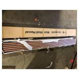 Lot of Art3dwallpanels Walnut 0.83 in. x 0.65 ft. x 8 ft. Wood Slat Acoustic Panels, MDF Decorative Wall Paneling (4 Piece/21 sq. ft.)   Customer Returns See Pictures