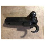 TowSmart Up to 14,000 lb. 1-7/8 in., 2 in, and 2-5/16 in. Ball Diameters Adjustable Trailer Tri-Ball Mount with Hook   Customer Returns See Pictures