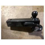 TowSmart Up to 14,000 lb. 1-7/8 in., 2 in, and 2-5/16 in. Ball Diameters Adjustable Trailer Tri-Ball Mount with Hook   Customer Returns See Pictures