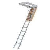 Louisville Ladder Energy Efficient 7 ft. 8 in. to 10 ft. 3 in., 25.5 in. x 54 in. Insulated Aluminum Attic Ladder, 375 lbs. Load Capacity Customer Returns See Pictures