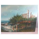 (D-4) Signed Canvas Painting 36" x ...