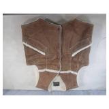(BR1) JCPenny Leather Lined Vest Si...