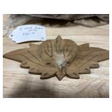 Vintage Set of McKee Hottle Glasbake Carafes and Victorian Carved Wood Furniture Handles