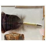 Hand Painted Oil Painting on Turkey Feather by North Dakota Artist Andrew Lyle Knudson