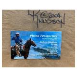 Hand Painted Oil Painting on Turkey Feather by North Dakota Artist Andrew Lyle Knudson