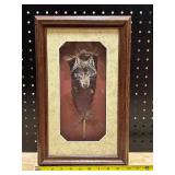 Hand Painted Oil Painting onTurkey Feather by North Dakota Artist Andrew Lyle Knudson