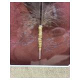 Hand Painted Oil Painting onTurkey Feather by North Dakota Artist Andrew Lyle Knudson